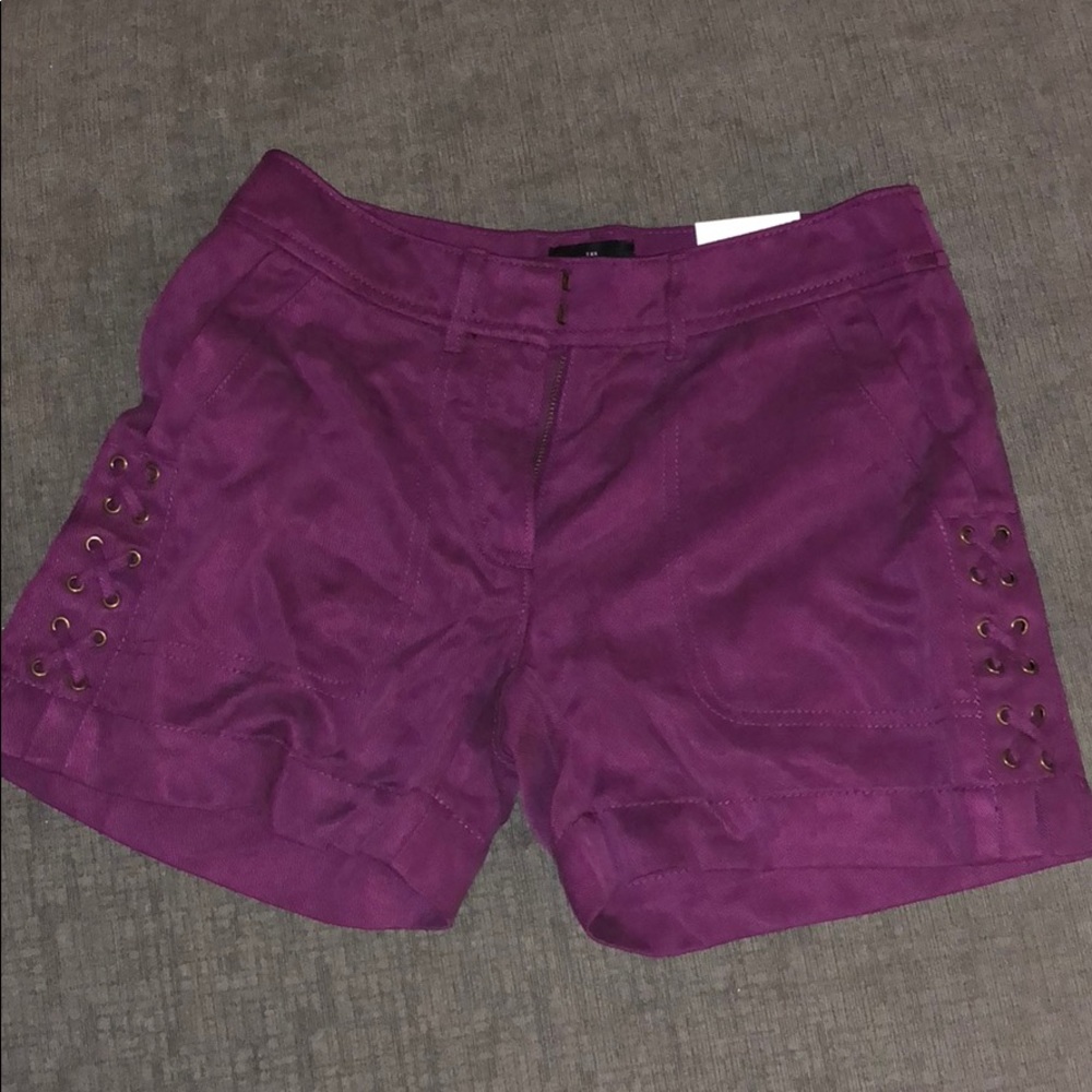 NWT White House Black Market 5” Lace Up Shorts 00